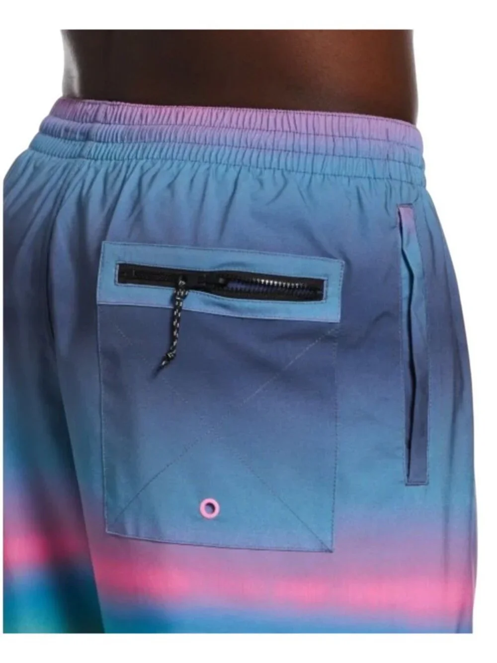 Nike Horizon Stripe Volley Short Swim Trunk Bathing Suit NESSD477-480 Mens M NEW